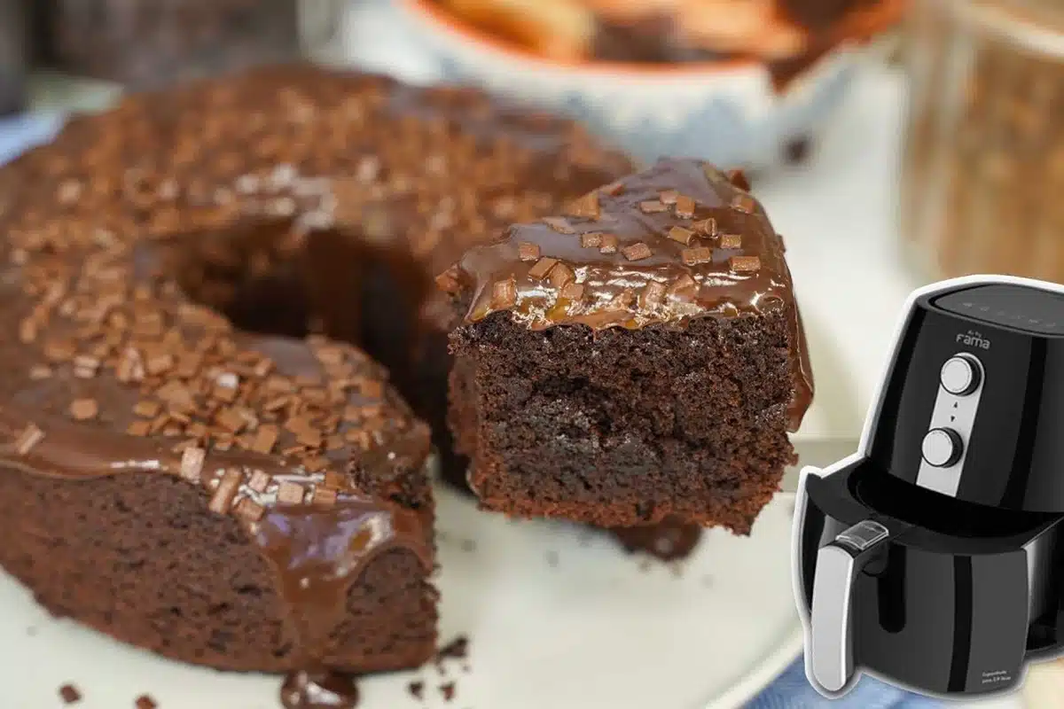 Bolo De Chocolate Na Airfryer