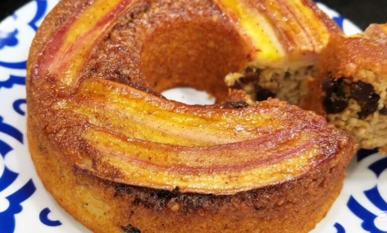 O Bolo Banana Aveia Sem Açúcar Saudável Delícia é nutritivo, funcional e fácil de fazer....