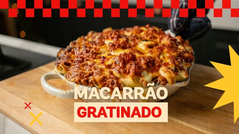 Macarrão à Bolonhesa de Forno com Queijo Derretido