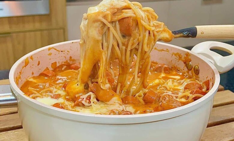 Macarronada De Salsicha Com Queijo