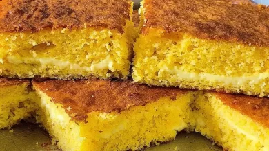 Bolo De Fubá Com Queijo