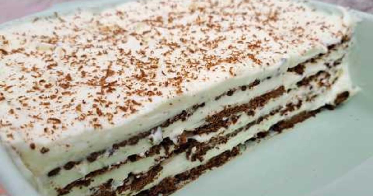 Torta de Creme Cremosa com Apenas 3 Ingredientes – Fácil e Deliciosa