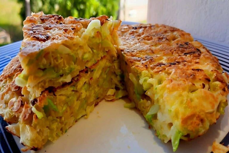 Torta De Repolho Na Frigideira