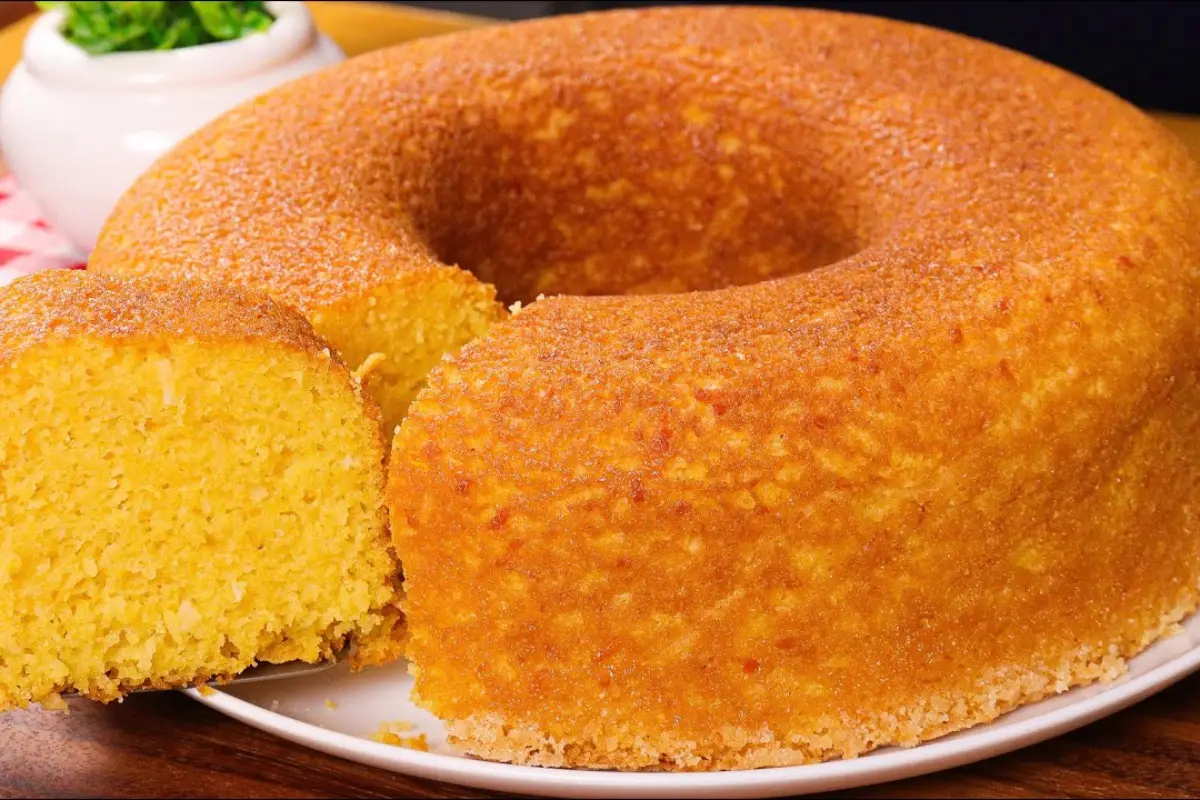 bolo de fubá cozido