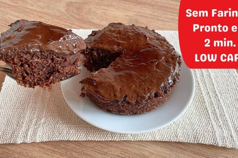 bolo de caneca low carb