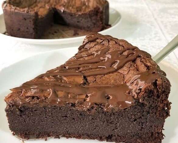 Torta de chocolate com 3 ingredientes Transforme seu dia em alegria