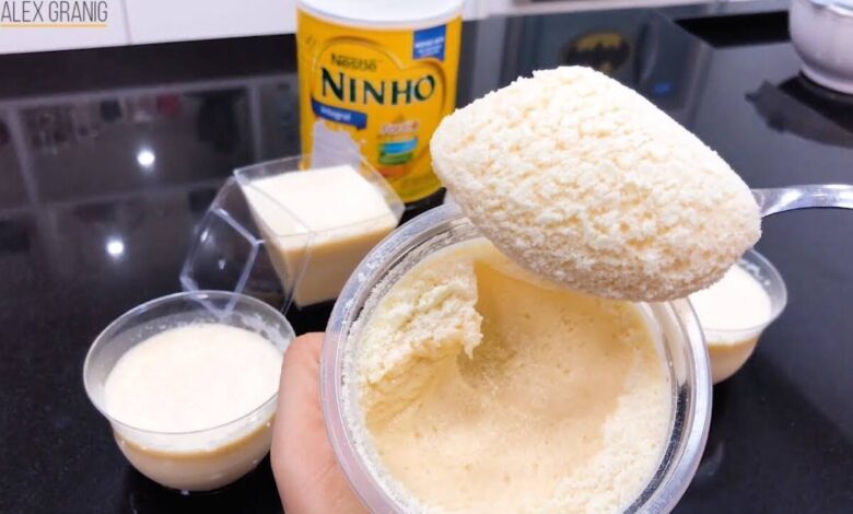 Mousse de leite ninho super cremoso é o melhor de todos e fica pronto em minutos