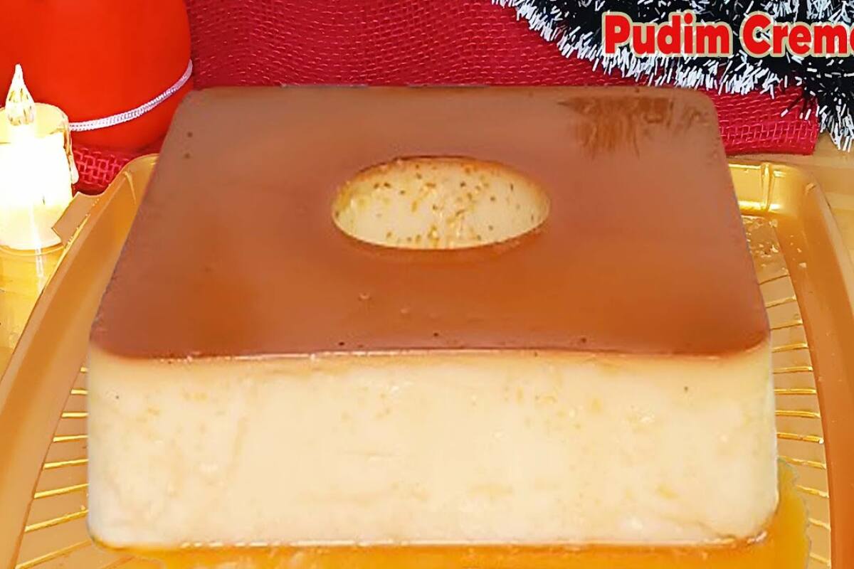 pudim cremoso de leite condensado