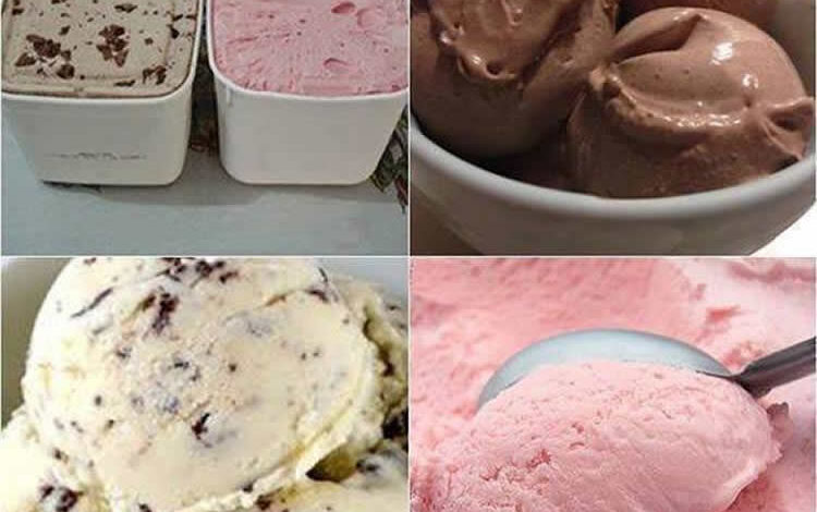 Sorvete com 3 ingredientes muito Refrescante