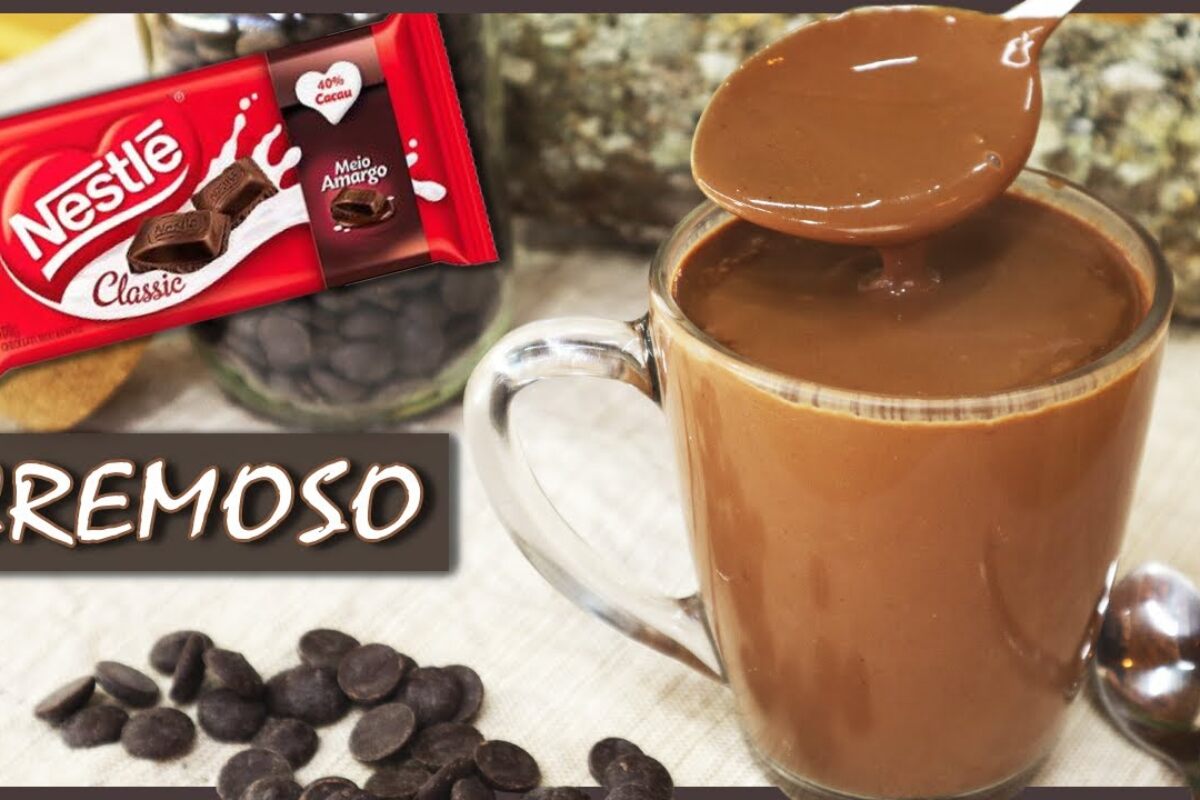 chocolate quente cremoso