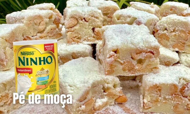pé de moça de leite ninho