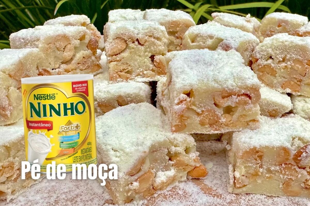 pé de moça de leite ninho